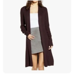 Leith long cardigan sweater